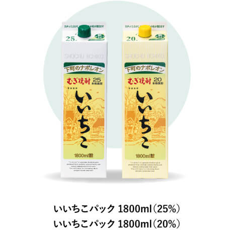 いいちこパック1800ml（25%） いいちこパック1800ml（20%）